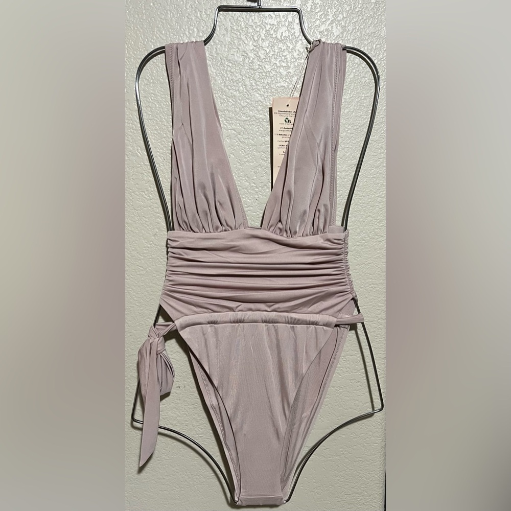 Free People/Anthropologie/Revolve Brand:We Are Hah Cut To The Chase Lilac Swim - Picture 3 of 6
